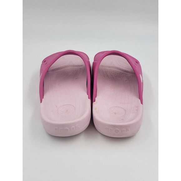 Crocs Classic Kids Slides Girls Pink Size 3 Junior - Picture 4 of 7